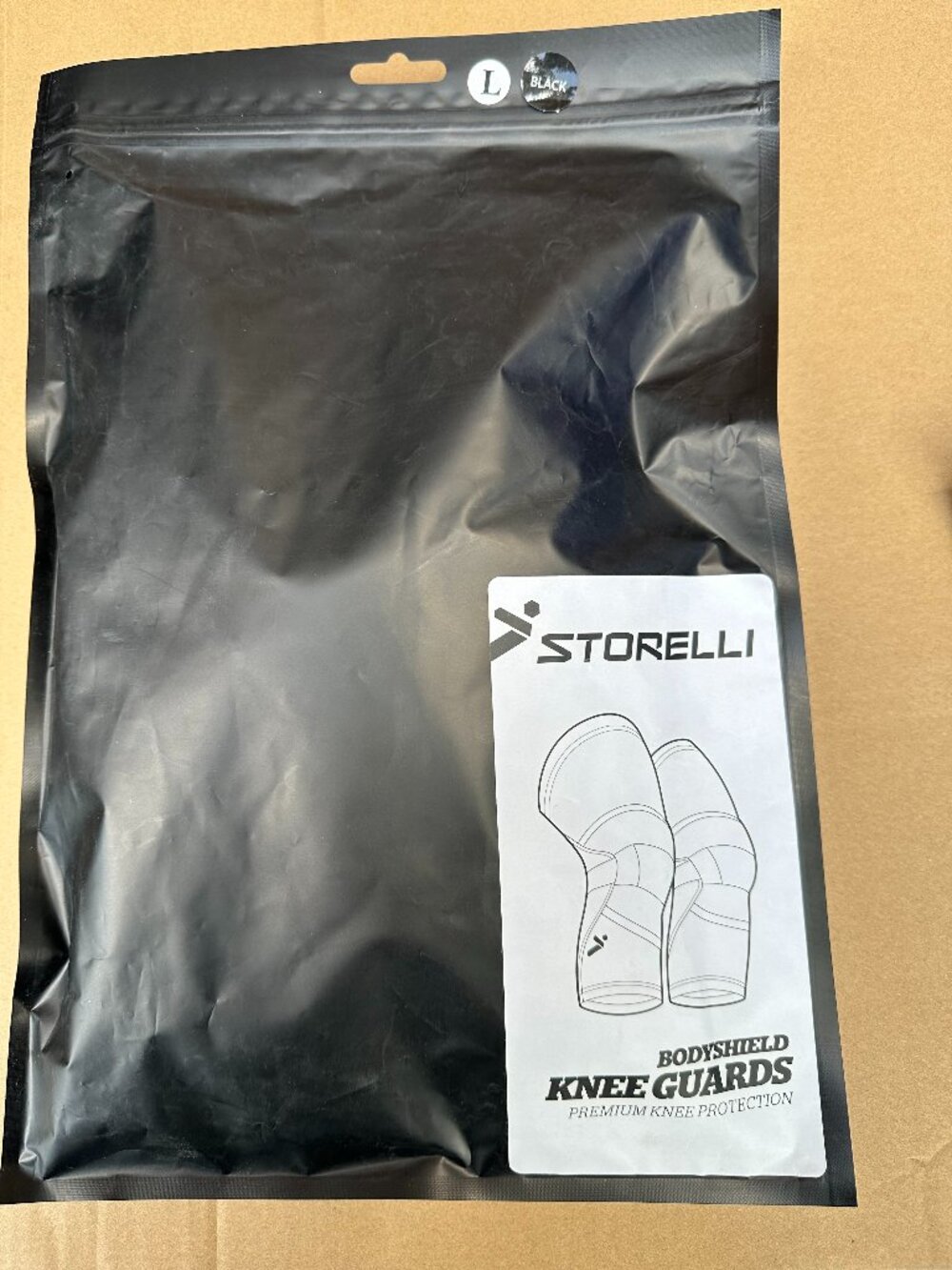 STORELLI BS KNEE GUARDS BLACK LARGE NIB